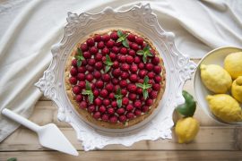 crostata di lamponi